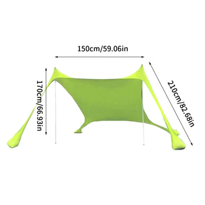 Large Beach Shades Tent Portable Family Sun Shelter UPF50+ UV Canopy for Outdoor Beach Camping Relax Accessory