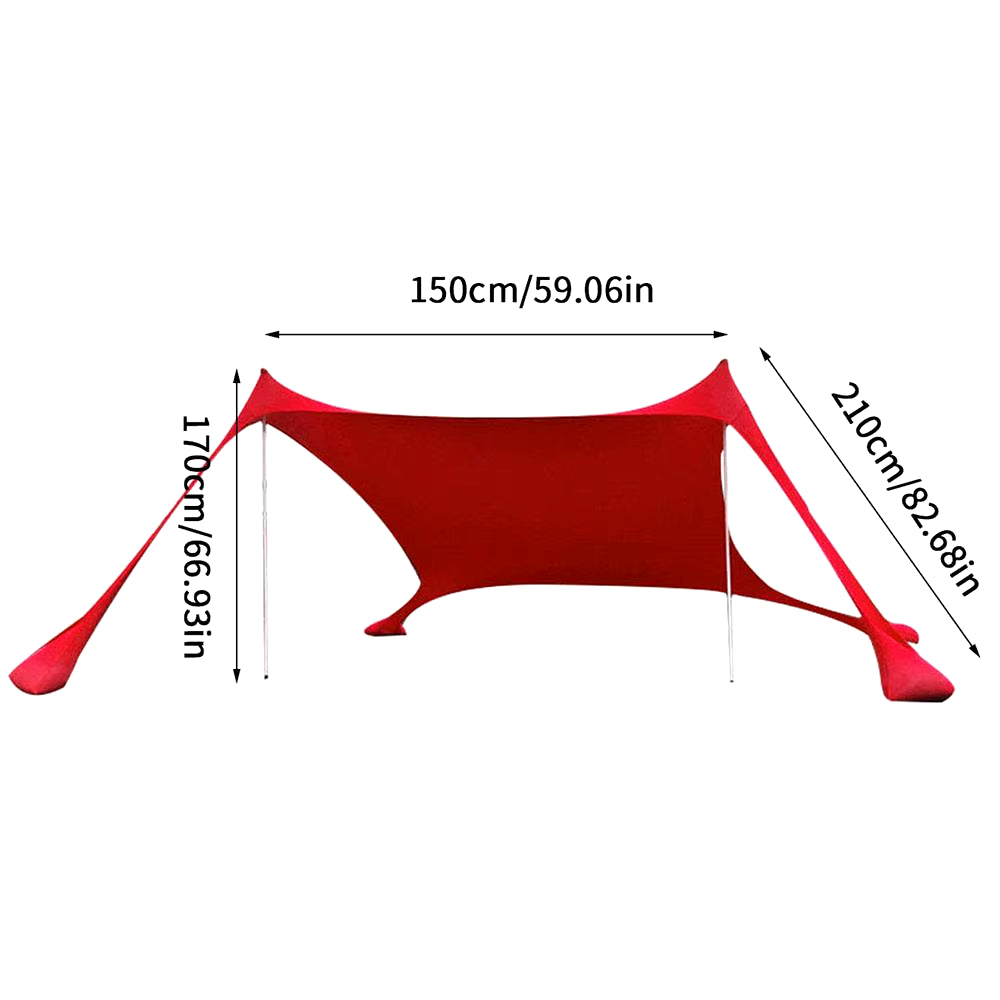 Large Beach Shades Tent Portable Family Sun Shelter UPF50+ UV Canopy for Outdoor Beach Camping Relax Accessory