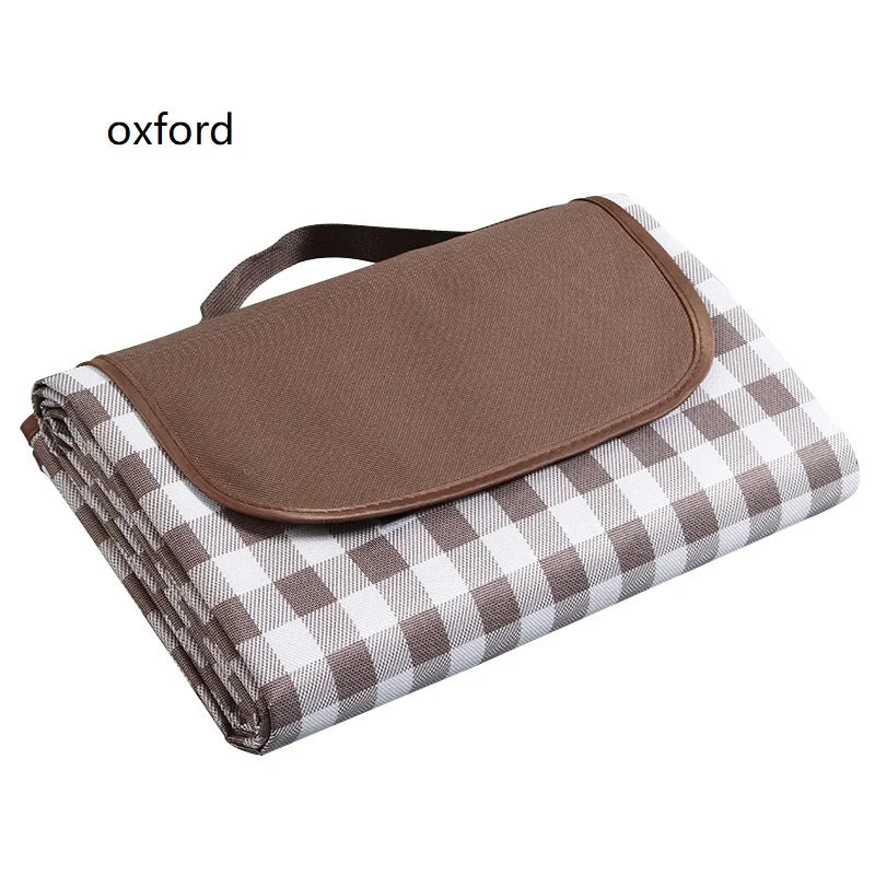 Picnic Mat Hiking Outdoor Lawn Mat Portable Beach Blanket Folding Camping Mat Thick Waterproof Lawn Cloth Camping Beach Mat