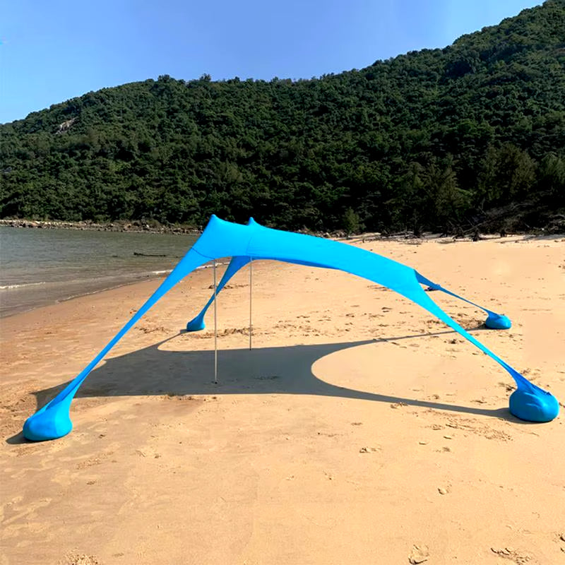 Large Beach Shades Tent Portable Family Sun Shelter UPF50+ UV Canopy for Outdoor Beach Camping Relax Accessory